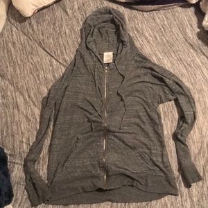 Phat budda yoga gray zip up hoodie